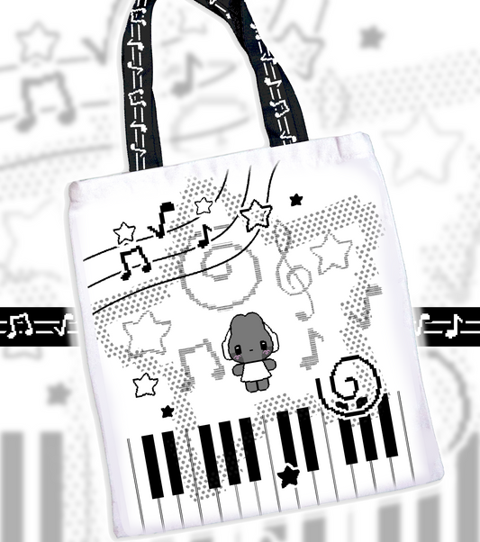 Headphone Bunny World Tote Bag