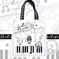Headphone Bunny World Tote Bag