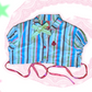 Circus Striped Cropped Blouse