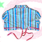 Circus Striped Cropped Blouse