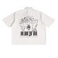 Headphone Bunny Oversized Vertical Stripe Boxy Shirt
