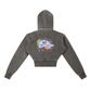 I Love Life Vintage Washed Cropped Fleece Hoodie