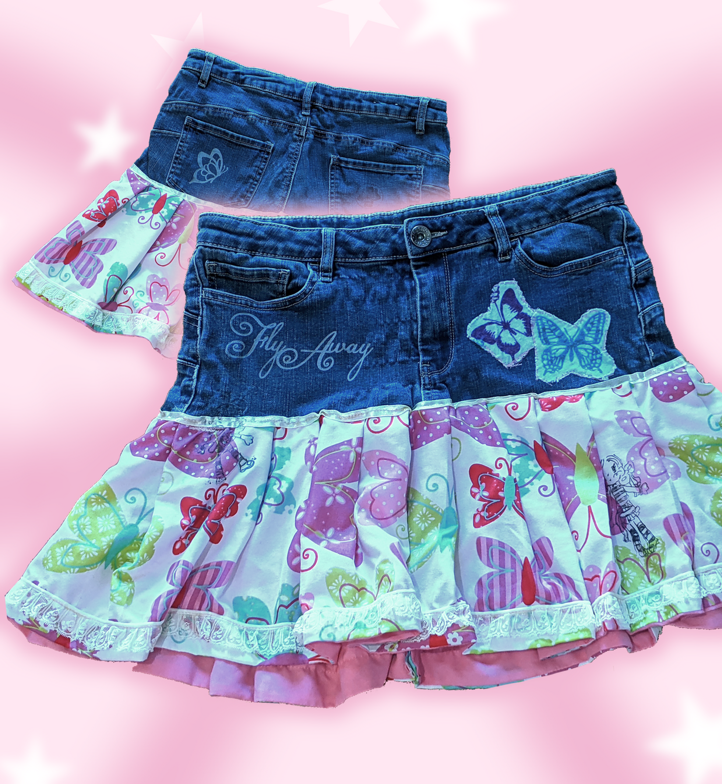 Fly Away Denim Skirt