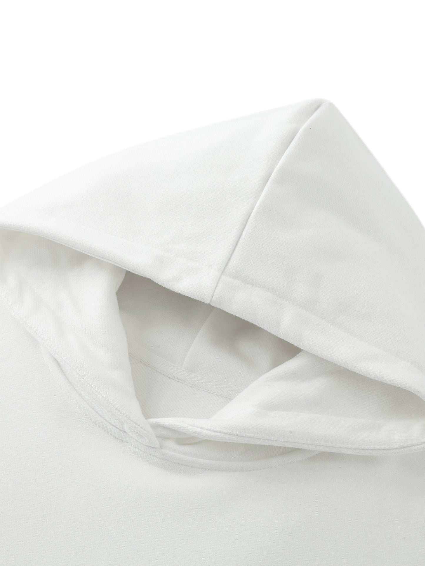 Headphone Bunny White Heavyweight Hidden Pocket Fleece Hoodie