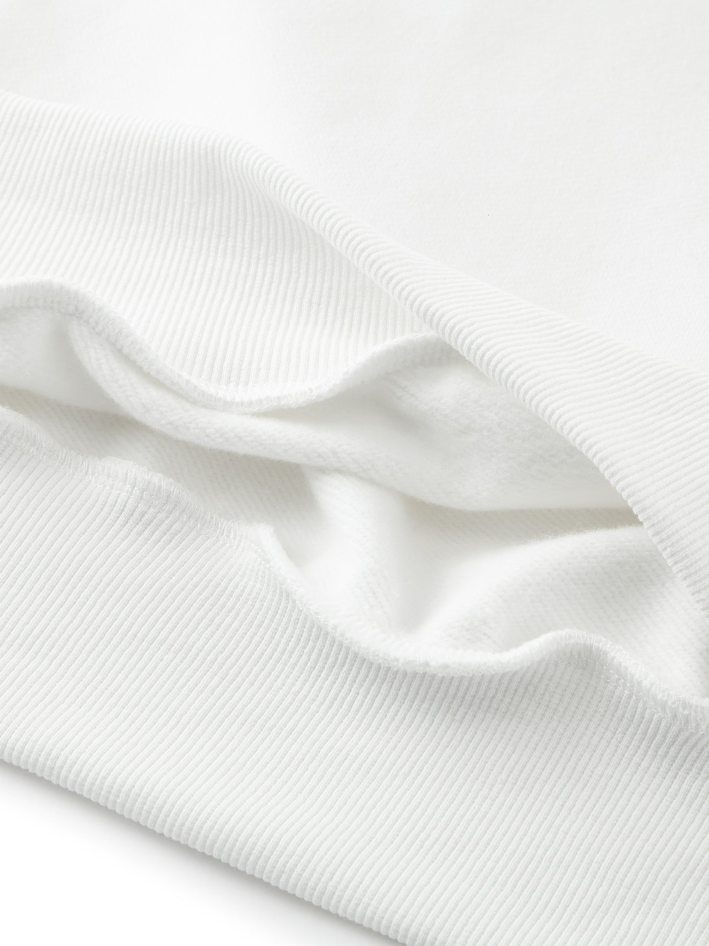 Headphone Bunny White Heavyweight Hidden Pocket Fleece Hoodie