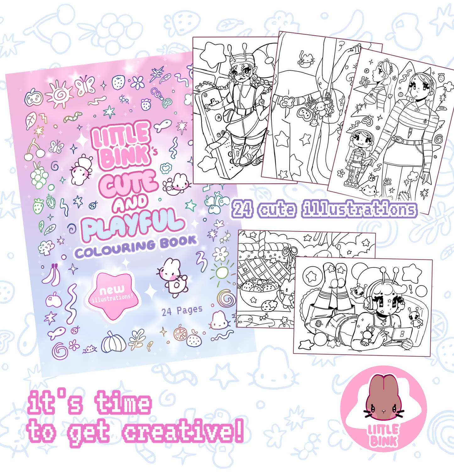 Cute and Playful Colouring Book