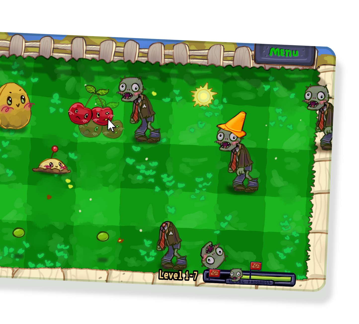 Plants vs Zombies Deskmat