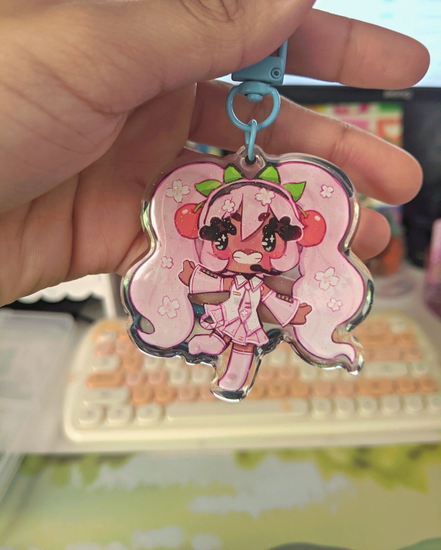 Hatsune Miku Double-Sided Acrylic Charm