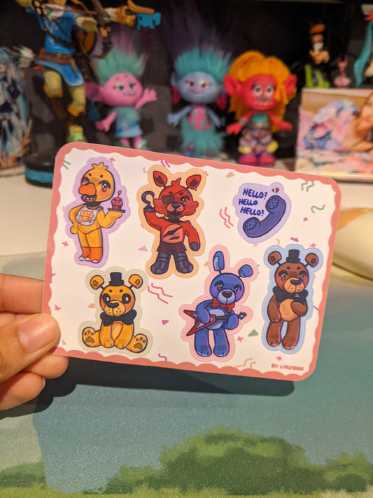 Five Nights at Freddy's Sticker Sheet