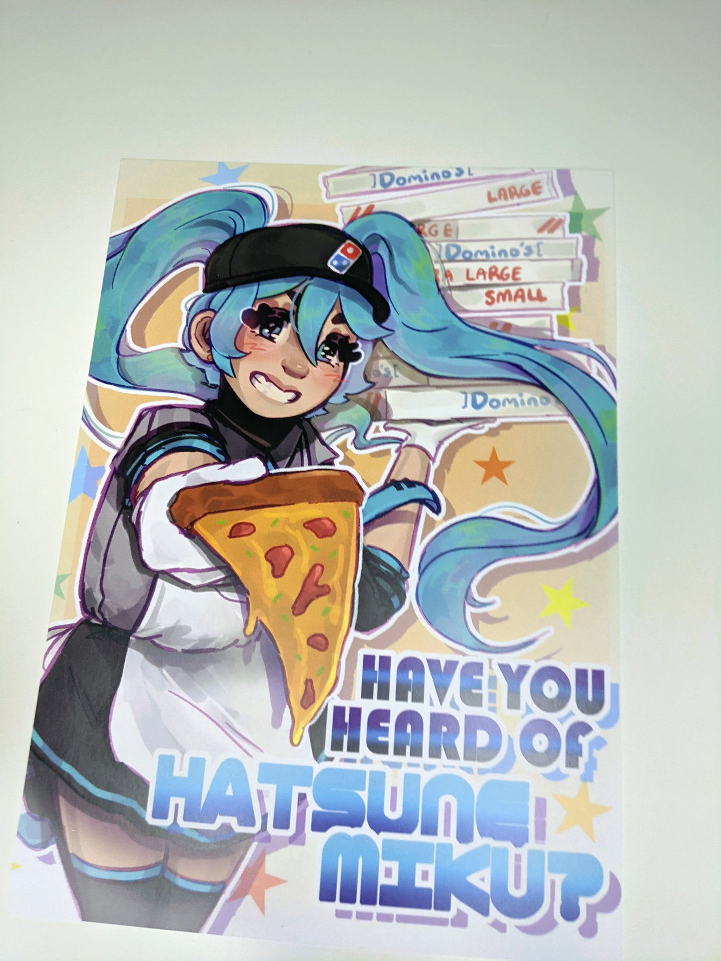 Pizza Miku Art Print