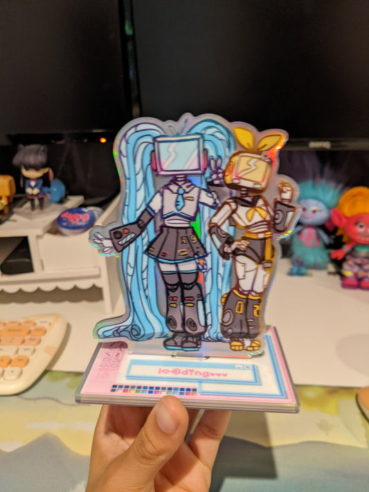 Computer Head Vocaloid Acrylic Standee