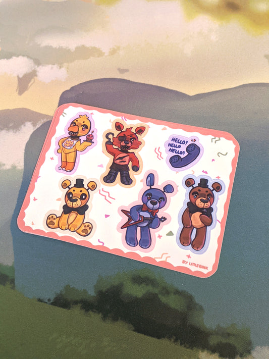 Five Nights at Freddy's Sticker Sheet