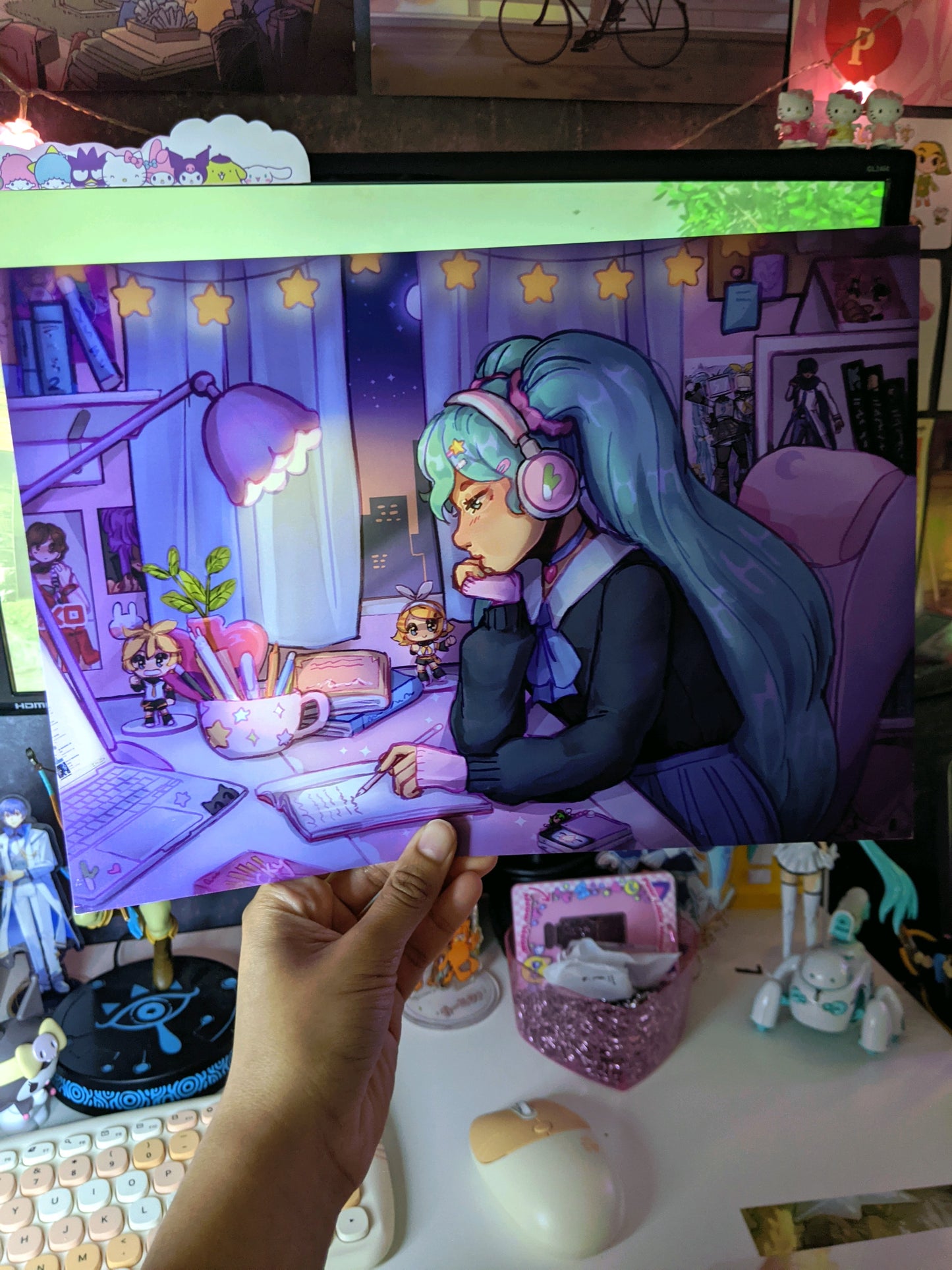 NEW Lofi Miku Beats Art Print