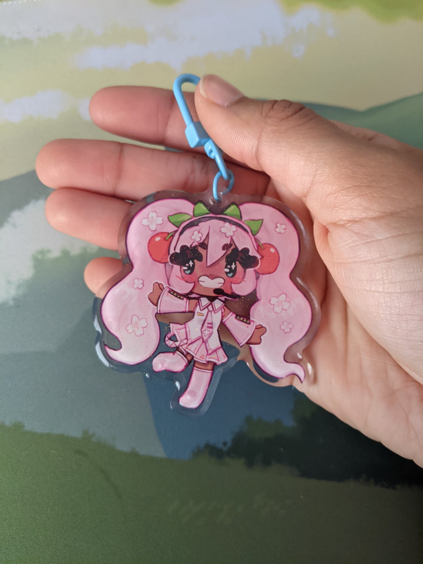 Hatsune Miku Double-Sided Acrylic Charm