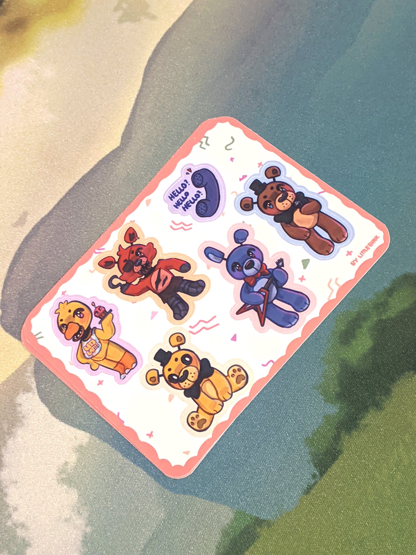 Five Nights at Freddy's Sticker Sheet