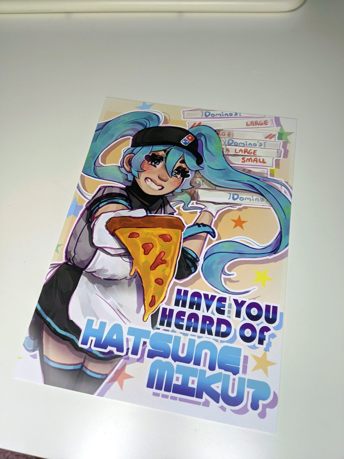 Pizza Miku Art Print