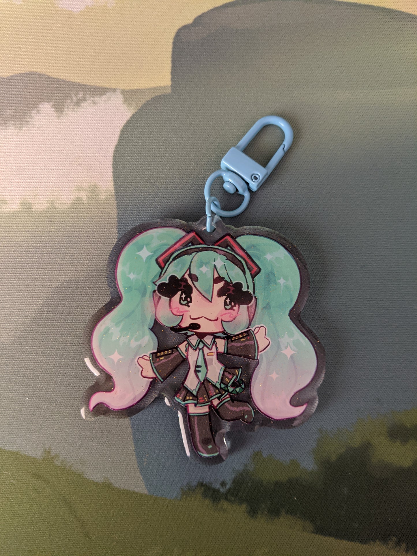 Hatsune Miku Double-Sided Acrylic Charm