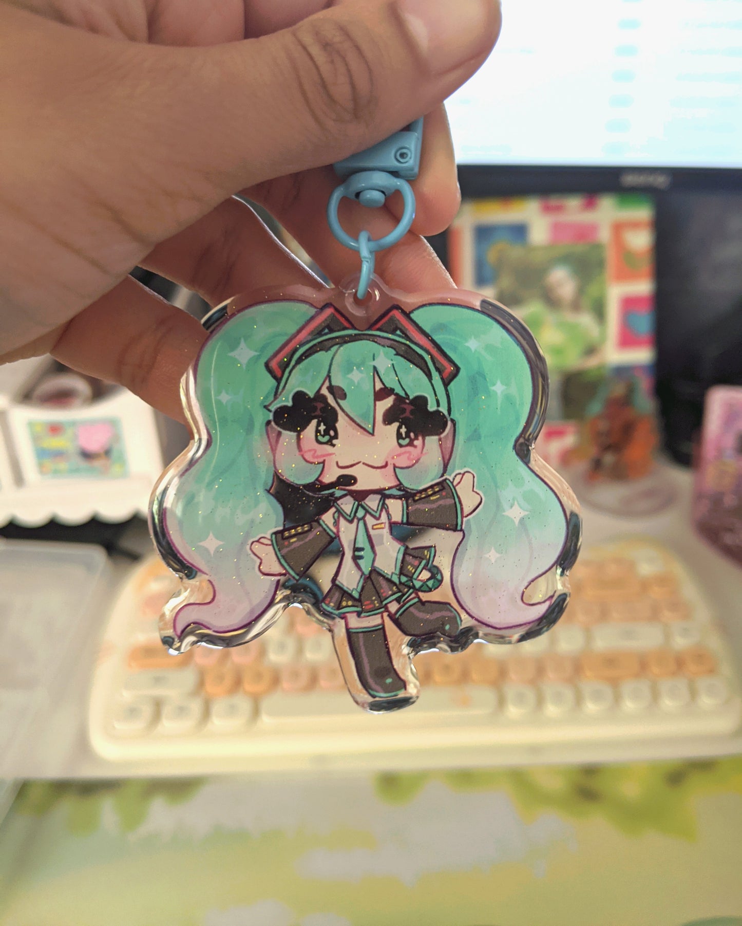 Hatsune Miku Double-Sided Acrylic Charm