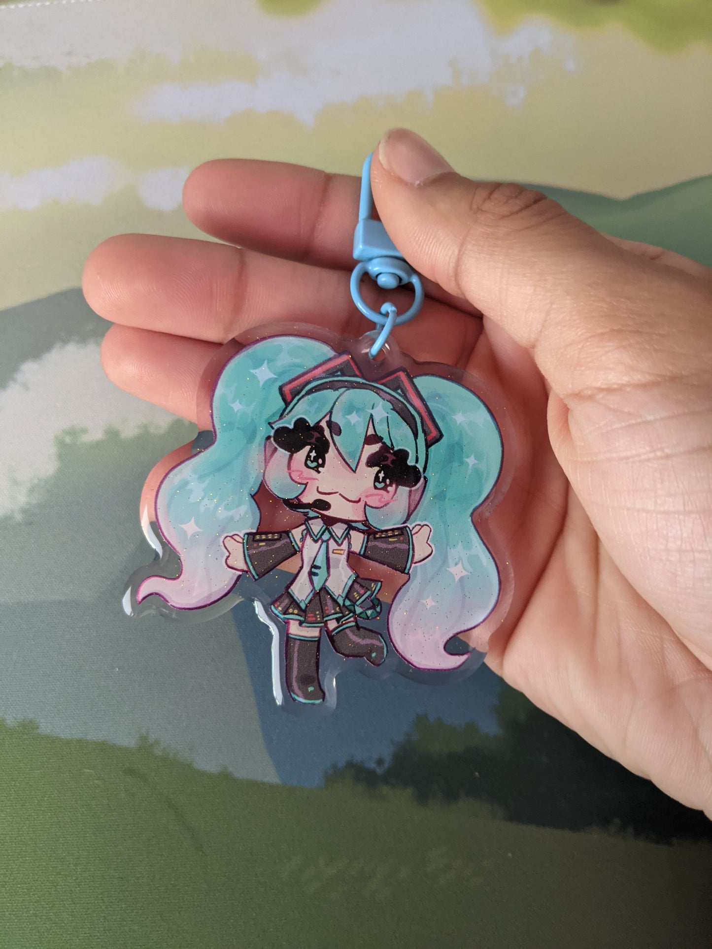 Hatsune Miku Double-Sided Acrylic Charm