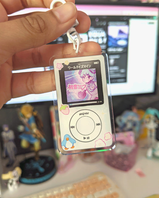 Miku Ipod Double-Sided Acrylic Charm