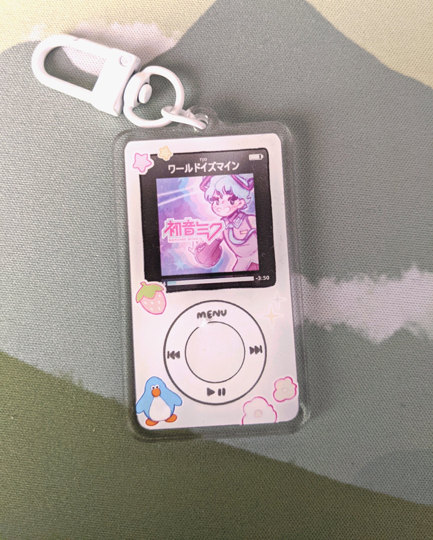 Miku Ipod Double-Sided Acrylic Charm