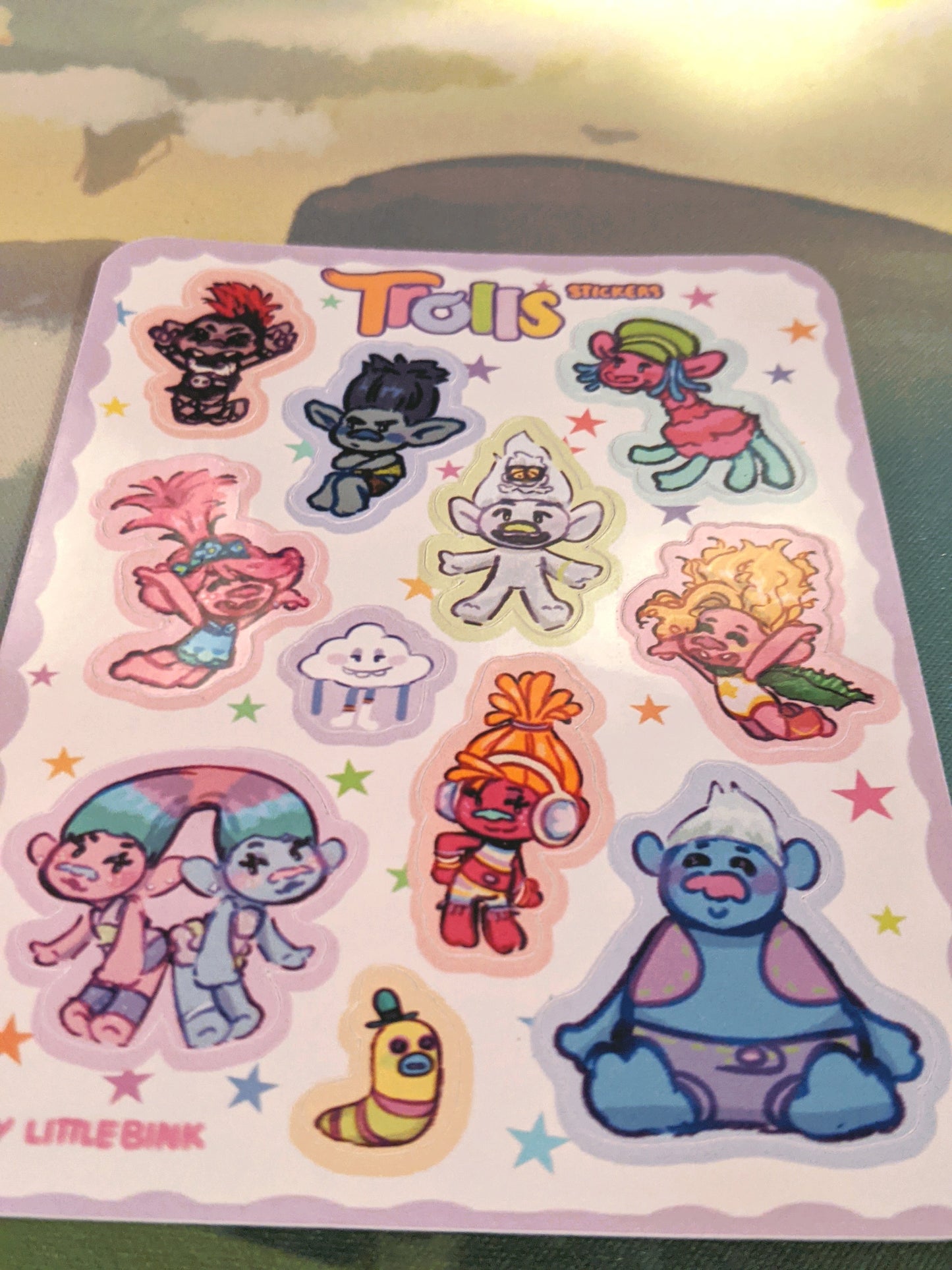 Trolls Sticker Sheet