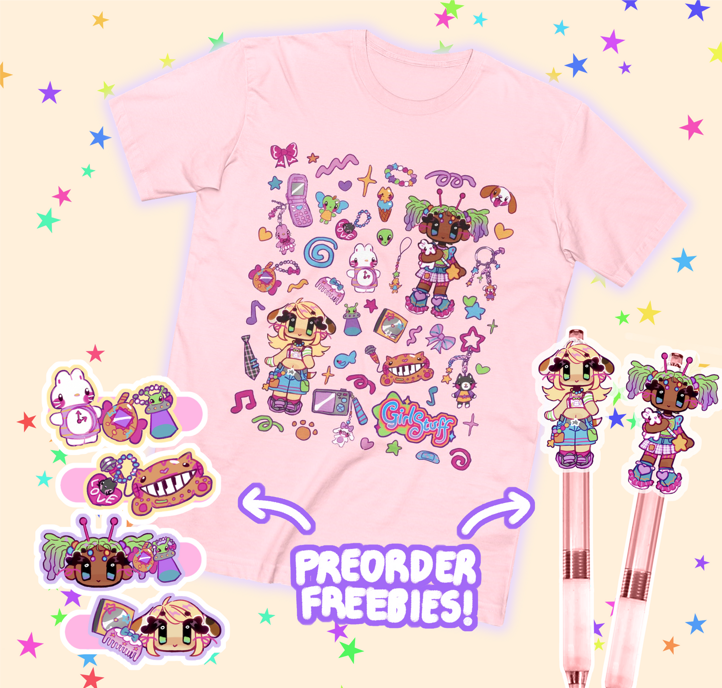 [PREORDER] Girly Stuff Pink Unisex T-Shirt