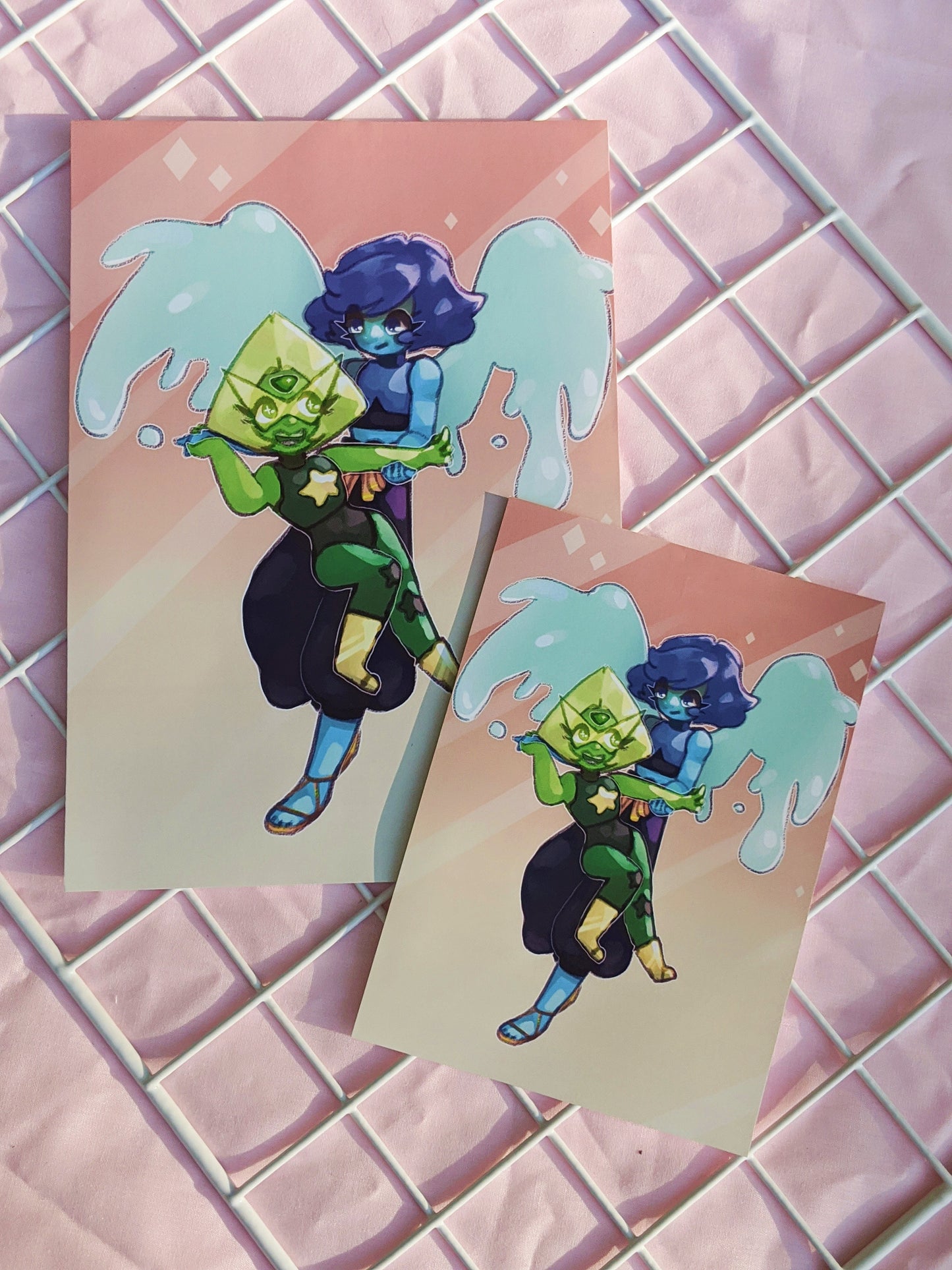 Peridot and Lapis Art Print