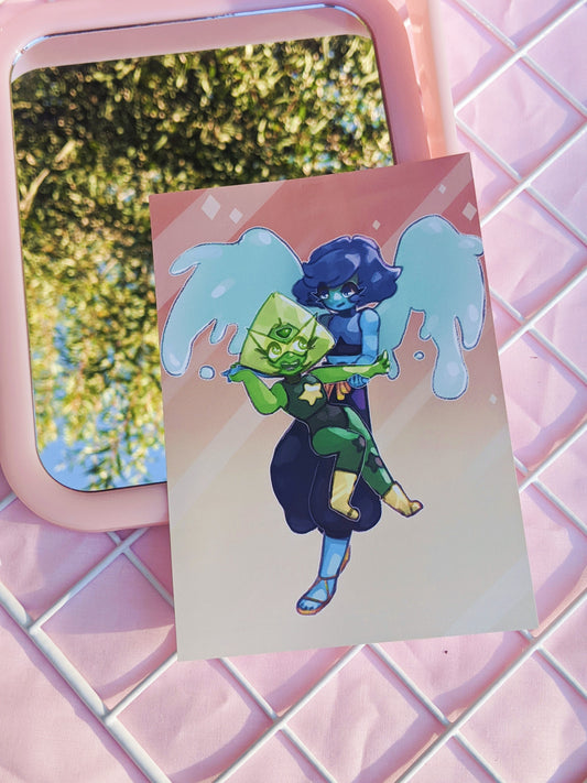 Peridot and Lapis Art Print