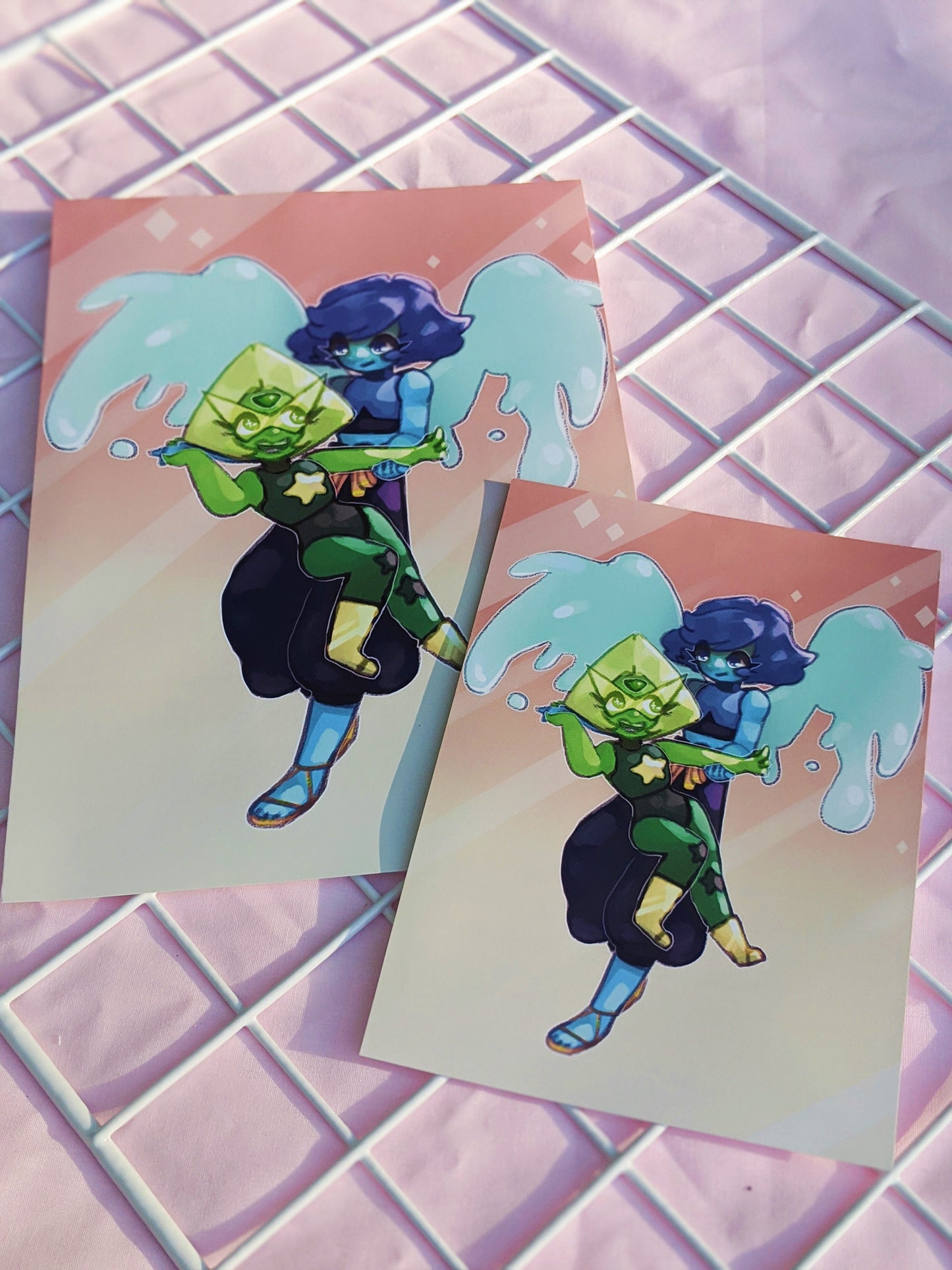 Peridot and Lapis Art Print