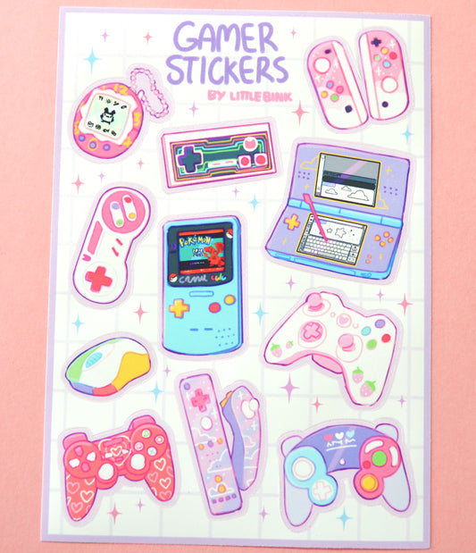 Cutie Gamer Sticker Sheet