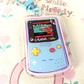 Gameboy Red/Blue Double-Sided Acrylic Charm