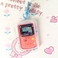 Gameboy Red/Blue Double-Sided Acrylic Charm