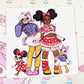 Minnie and Daisy Art Print